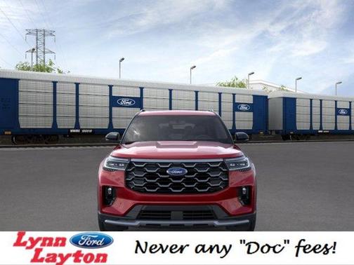 Rapid Red Metallic Tinted Clearcoat 2026 Ford Explorer Platinum