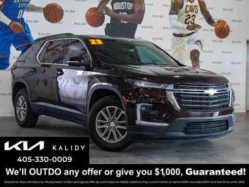 Black Cherry Metallic 2023 Chevrolet Traverse LT Cloth