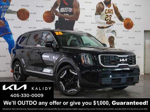 Ebony Black 2025 Kia Telluride S