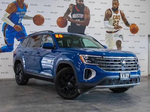 Mountain  Lake Blue 2025 Volkswagen Atlas 2.0T SE w/Technology