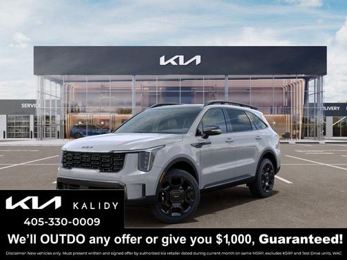 Gray 2026 Kia Sorento X-Line EX