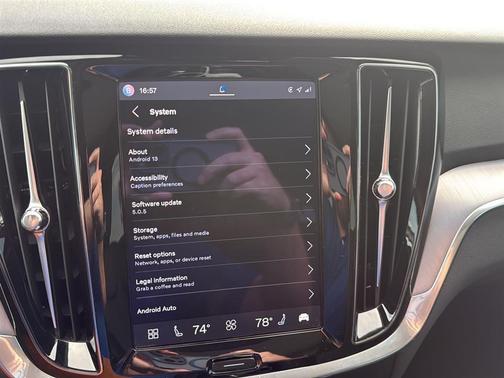 Onyx Black Metallic 2024 Volvo S60 B5 Core Dark Theme