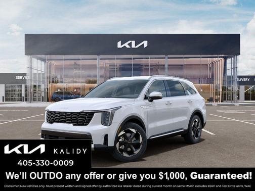 Snow White Pearl 2026 Kia Sorento Hybrid EX