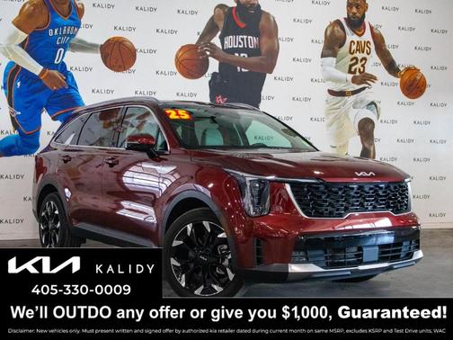 Red 2025 Kia Sorento EX