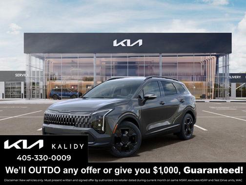 Gravity Gray 2026 Kia Sportage Hybrid X-Line