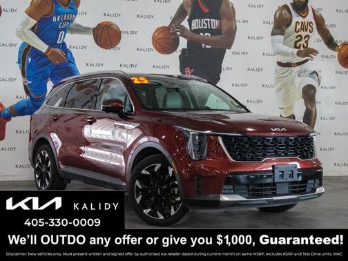 Red 2025 Kia Sorento SX