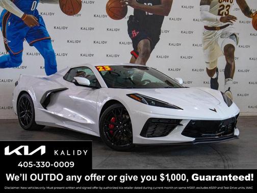 Arctic White 2023 Chevrolet Corvette Stingray w/3LT