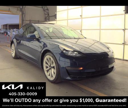 Deep Blue Metallic 2022 Tesla Model 3 Base