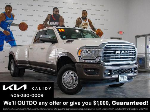 Pearl White 2019 RAM 3500 Longhorn