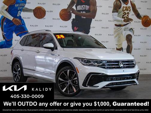 Opal White Pearl Effect 2024 Volkswagen Tiguan 2.0T SEL R-Line