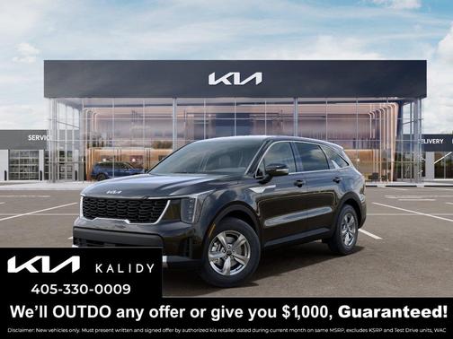 Ebony Black 2026 Kia Sorento LX
