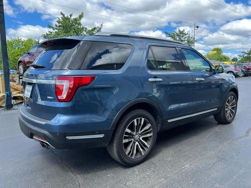 Blue 2018 Ford Explorer Platinum