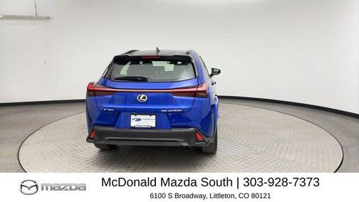 Ultrasonic Blue Mica 2.0 with Obsidian Roof 2025 Lexus UX 300h F SPORT Handling