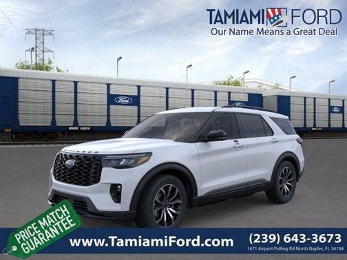 Space White Metallic 2026 Ford Explorer ST-Line