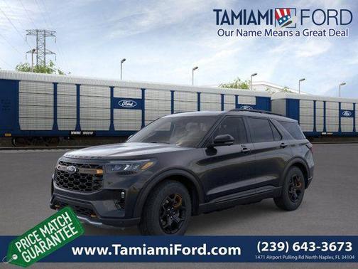 Agate Black Metallic 2026 Ford Explorer Tremor