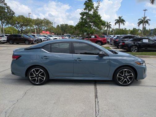 Atlantic Gray Metallic 2024 Nissan Sentra SR