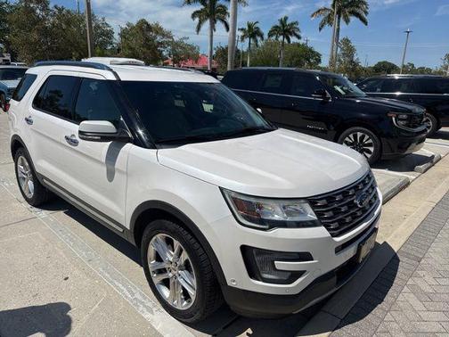 WHITE PLATINUM MET TRI-COAT 2017 Ford Explorer Limited
