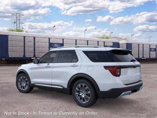 Space White Metallic 2026 Ford Explorer Platinum