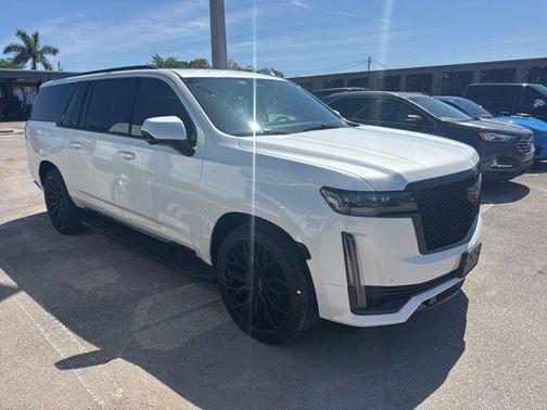 Crystal White Tricoat 2021 Cadillac Escalade ESV Sport