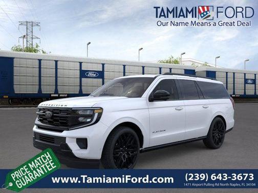 Star White Metallic Tri-Coat 2026 Ford Expedition Max Platinum