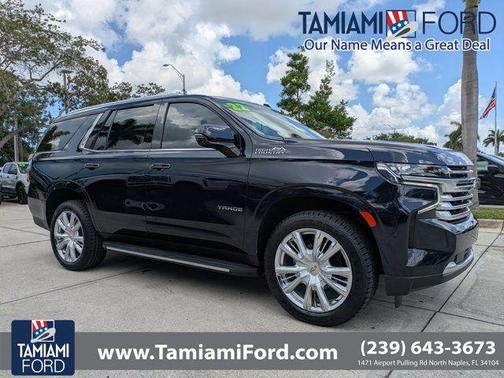 Midnight Blue Metallic 2022 Chevrolet Tahoe 2WD High Country