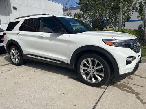 STAR WHITE MET TRI-COAT 2023 Ford Explorer Platinum