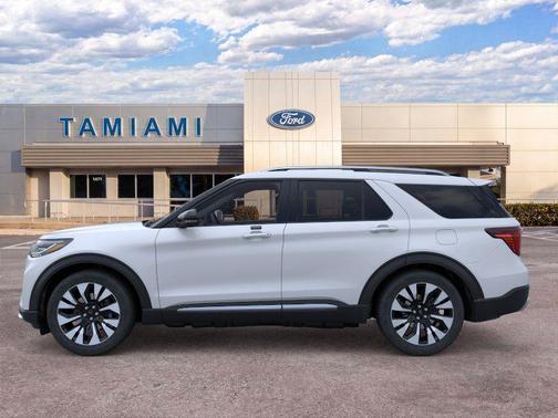 Space White Metallic 2026 Ford Explorer Platinum