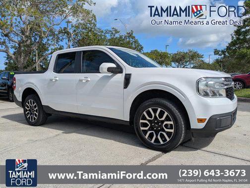 Oxford White 2023 Ford Maverick Lariat