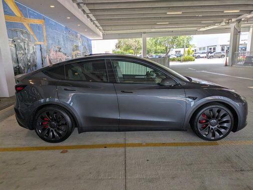 Gray 2023 Tesla Model Y Performance Dual Motor All-Wheel Drive