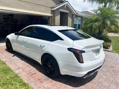 Crystal White Tricoat 2023 Cadillac CT5 Sport