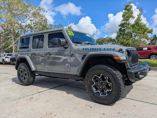 Sting-Gray Clearcoat 2023 Jeep Wrangler 4xe Rubicon
