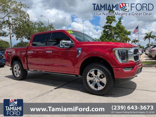 RAPID RED MET TINTED CC 2022 Ford F-150 Platinum