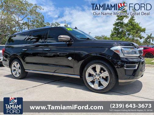 AGATE BLACK METALLIC 2023 Ford Expedition Max King Ranch