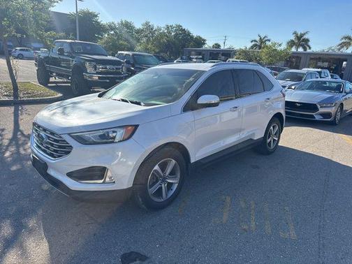 WHITE PLATINUM MET TRI-COAT 2019 Ford Edge SEL