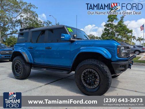VELOCITY BLUE METALLIC 2024 Ford Bronco Raptor