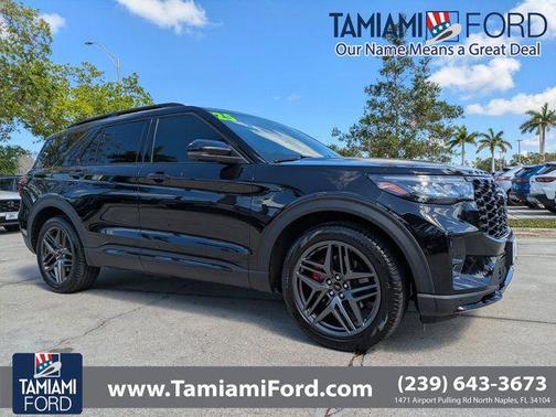AGATE BLACK METALLIC 2025 Ford Explorer ST