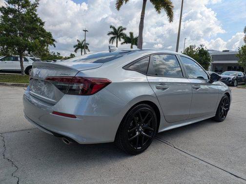 Solar Silver Metallic 2025 Honda Civic Sport