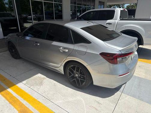 Solar Silver Metallic 2025 Honda Civic Sport