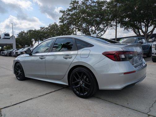 Solar Silver Metallic 2025 Honda Civic Sport