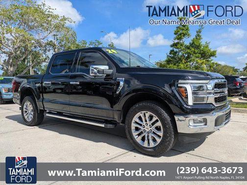 AGATE BLACK METALLIC 2024 Ford F-150 Lariat