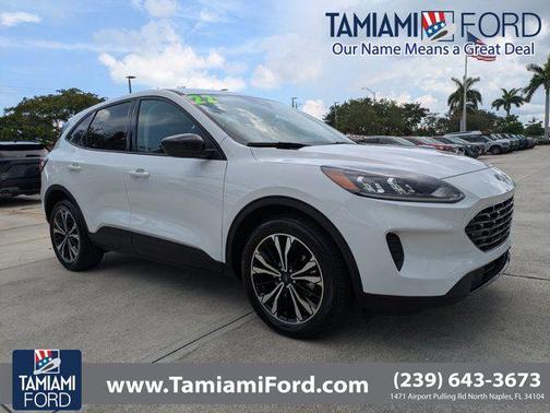 Oxford White 2022 Ford Escape SE