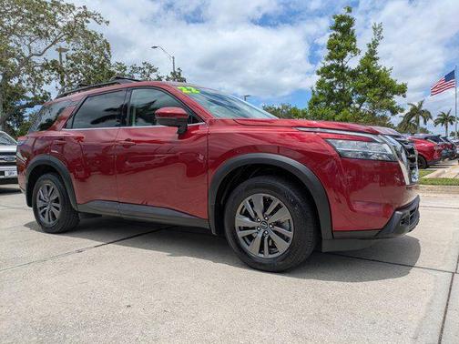 Scarlet Ember Tintcoat 2022 Nissan Pathfinder SV 2WD