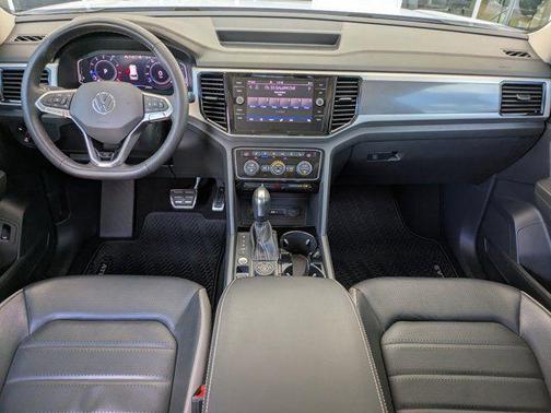 Opal White 2023 Volkswagen Atlas 3.6L SEL Premium