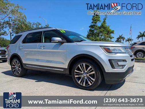 INGOT SILVER METALLIC 2017 Ford Explorer Platinum