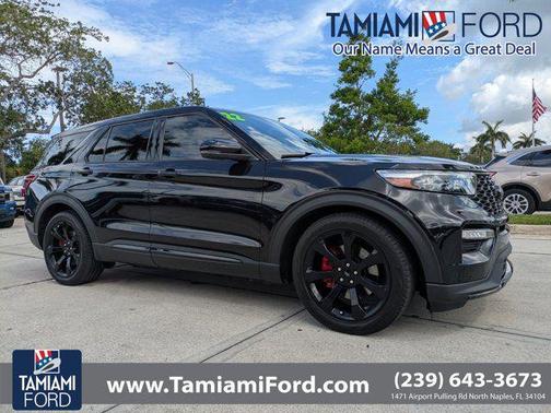 AGATE BLACK METALLIC 2022 Ford Explorer ST