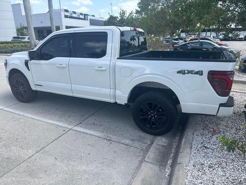 Star White Metallic Tri-Coat 2025 Ford F-150 Platinum