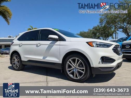STAR WHITE 2020 Ford Edge Titanium