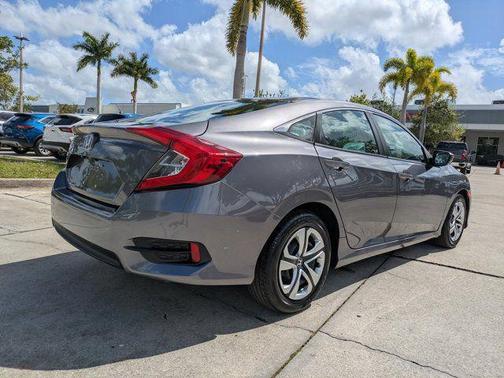 Modern Steel Metallic 2017 Honda Civic LX