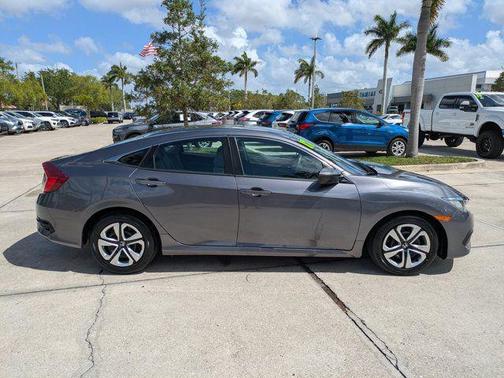 Modern Steel Metallic 2017 Honda Civic LX