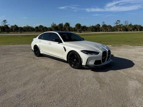 Frozen Solid White 2024 BMW M3 Competition xDrive